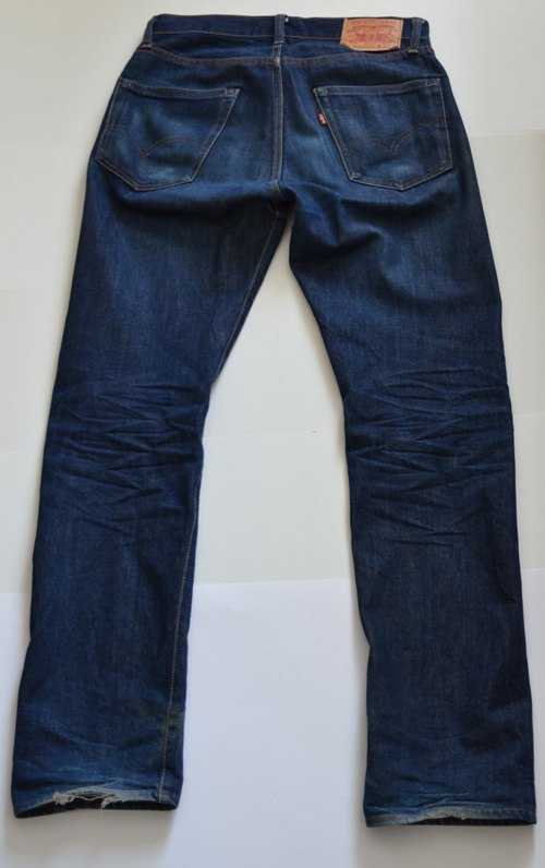 raw denim before and after wash