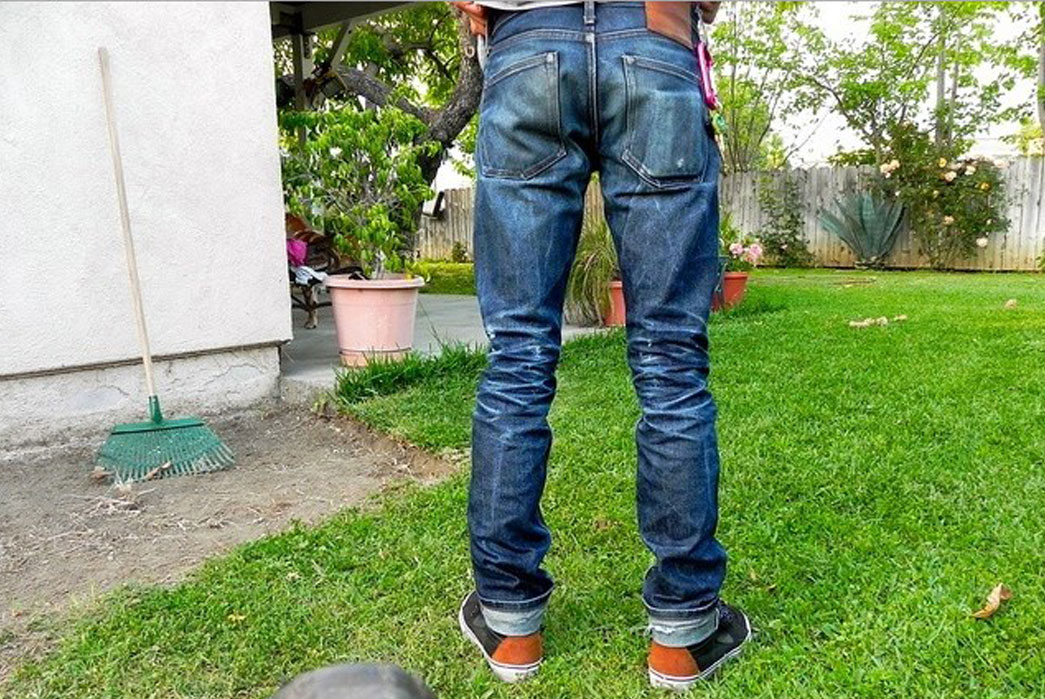 printed jeans