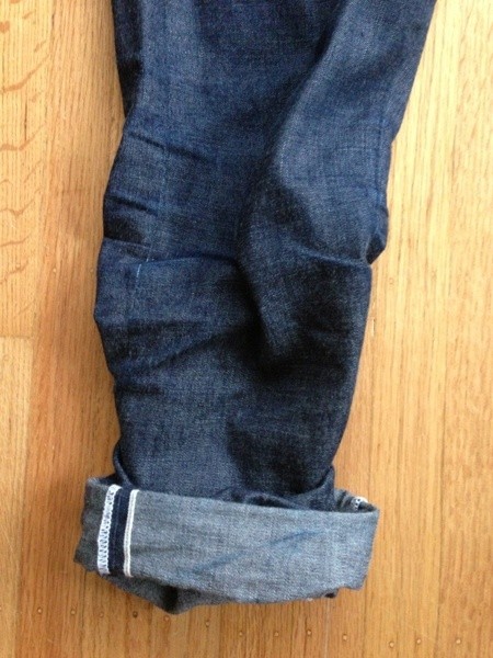 cuffs of jeans