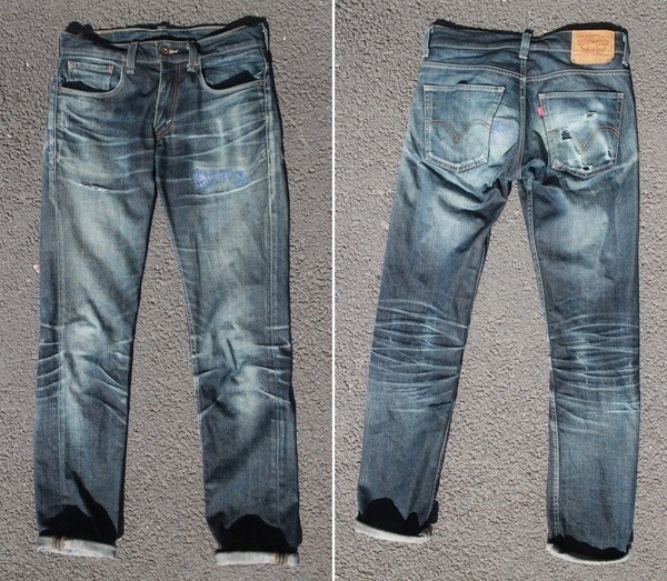 Fade Friday - Levi's 511 Rigid Dragon (20 Months, 2 Washes)