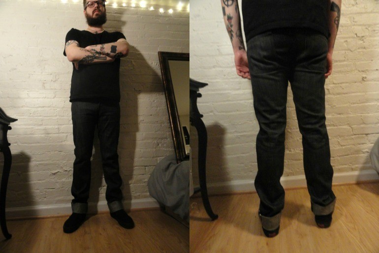 slim fit jeans on big guys