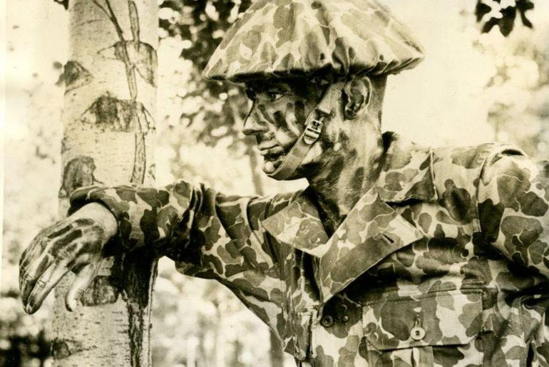 50's] German Army Splinter Camouflage PARATROOPER JACKET