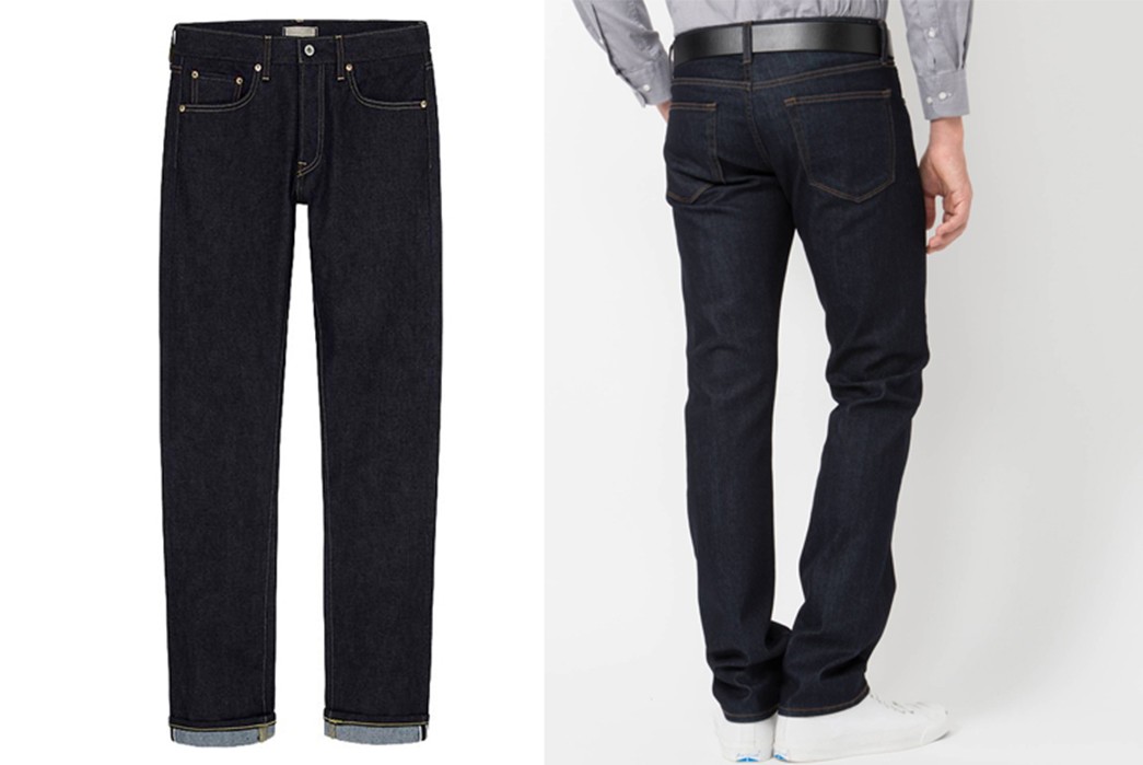UNIQLO SELVEDGE - REGULAR vs SLIM FIT - Side by Side Review 