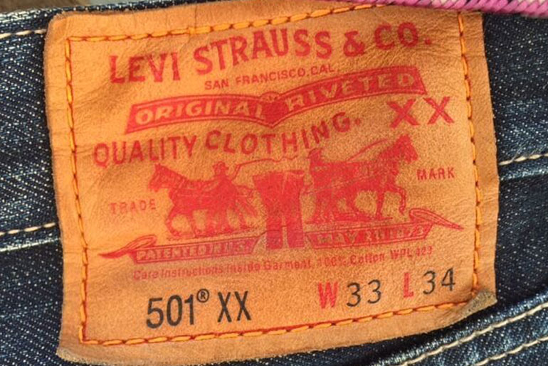 levis 501 label