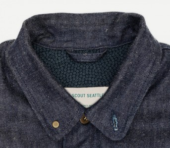 O'Connell's Authentic Cotton Madras Sport Coat - Navy, Cobalt