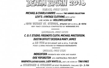 Denim Bruin San Fransicso Festival Announces 2016 Lineup
