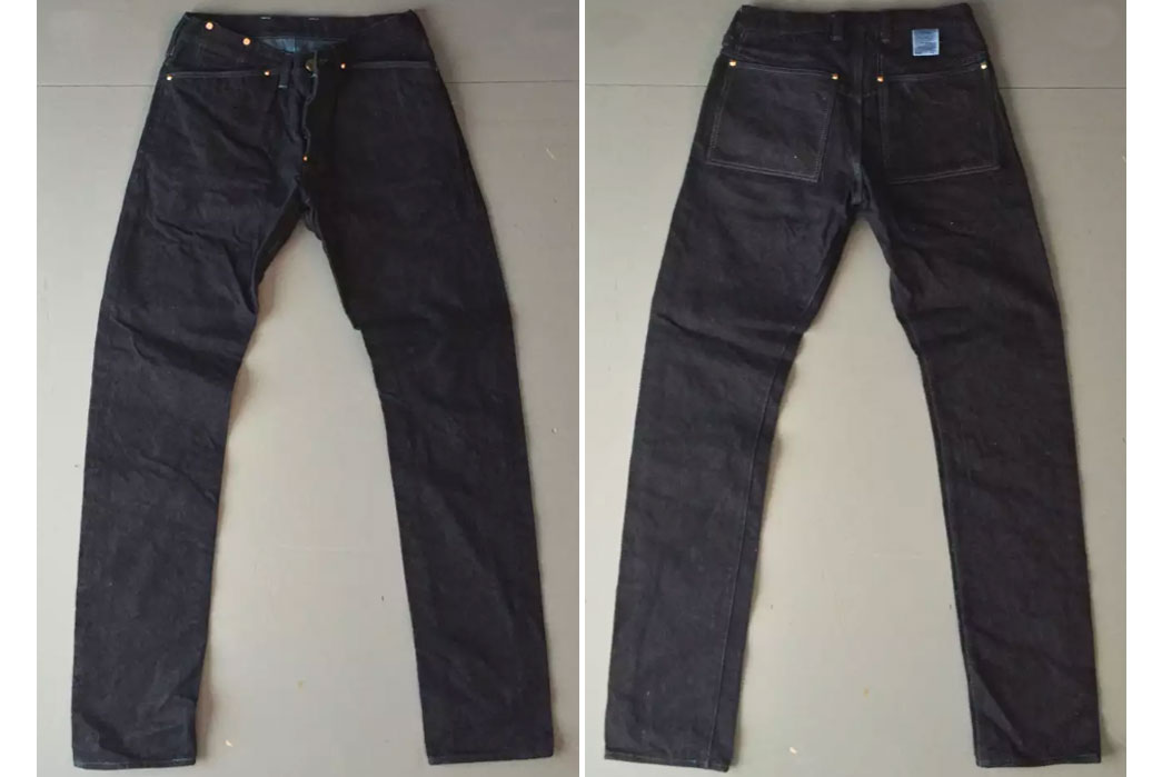 Overdyed Raw Denim Jeans - Five Plus One