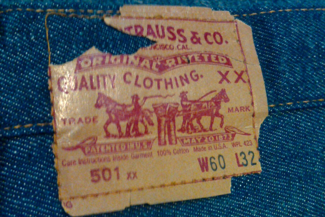 vintage levis shirt tags