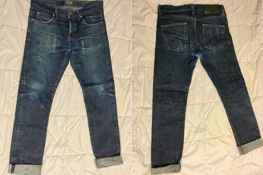 Naked & Famous Weird Guy Deep Indigo (1.5 Years) - Fade of the Day