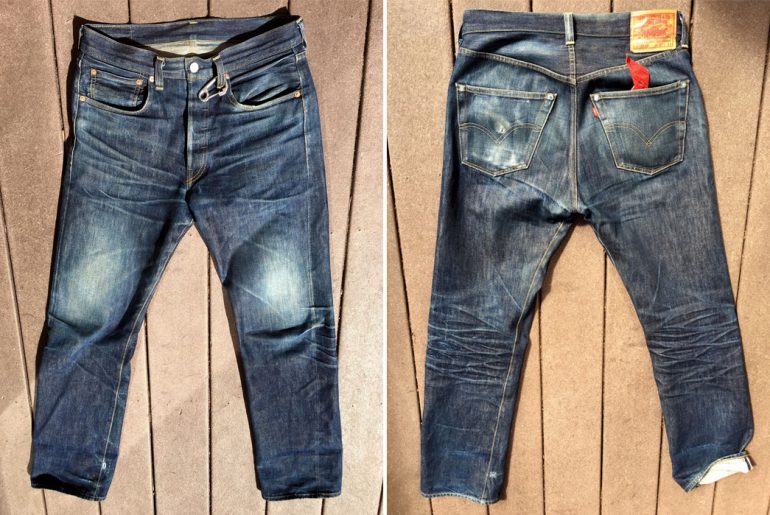 Levi's Vintage Clothing 1954 501Z (~2 Years, 2 Washes, 3 Soaks) - Fade of  the Day