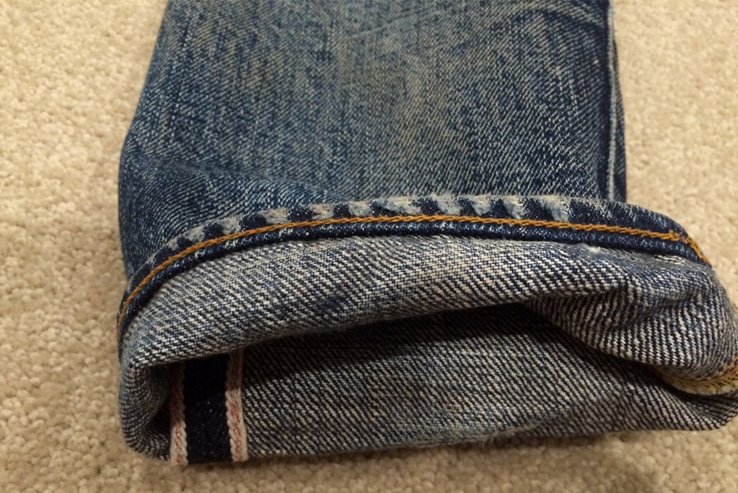 Samurai Jeans S5000VX 21 oz. (3 Years, 1 Wash, 3 Soaks) - Fade of the Day