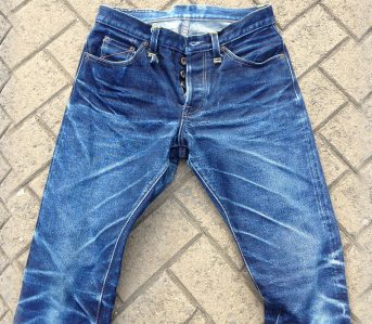 Levi's 501 STF (8 Months, 2 Washes, 3 Soaks) - Fade of the Day