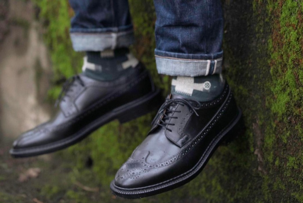 Grant Stone Goes All Black With Their Longwing Blucher Shoe