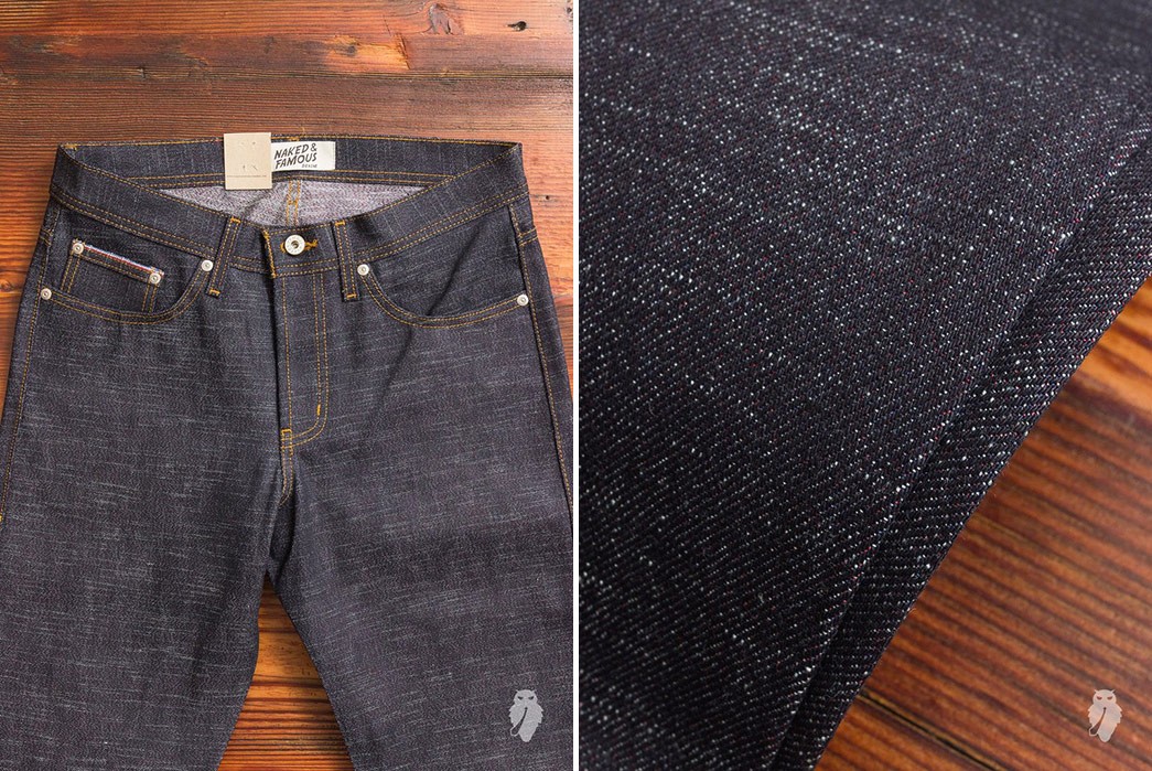 red weft selvedge