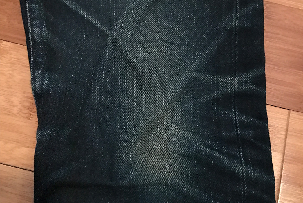 United Stock Dry Goods Navy (4 Years, 3 Washes) - Fade of the Day