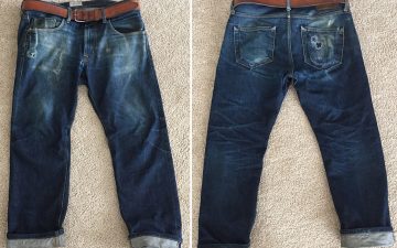 Naked & Famous Japan Heritage (2 Years, 2 Washes) - Fade of the Day