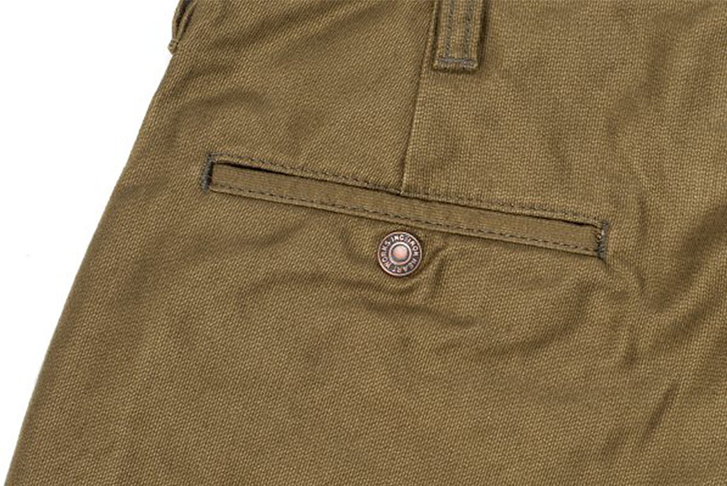 Iron Heart IH-816-OLV Olive Cotton Whipcord Work Pants