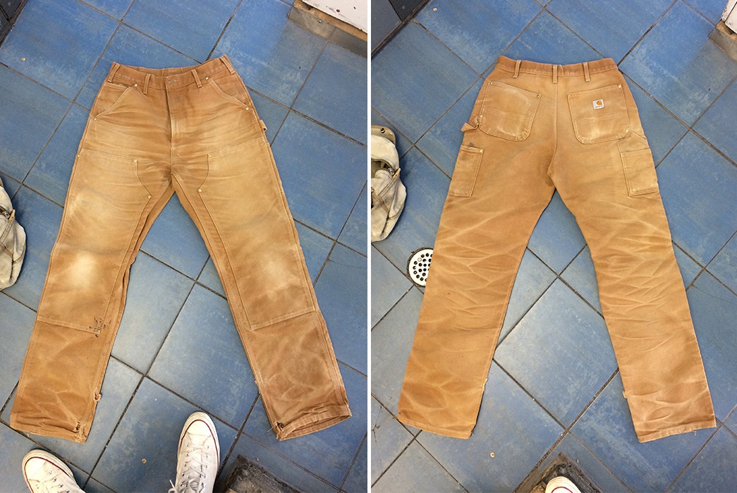 double front carhartt jeans