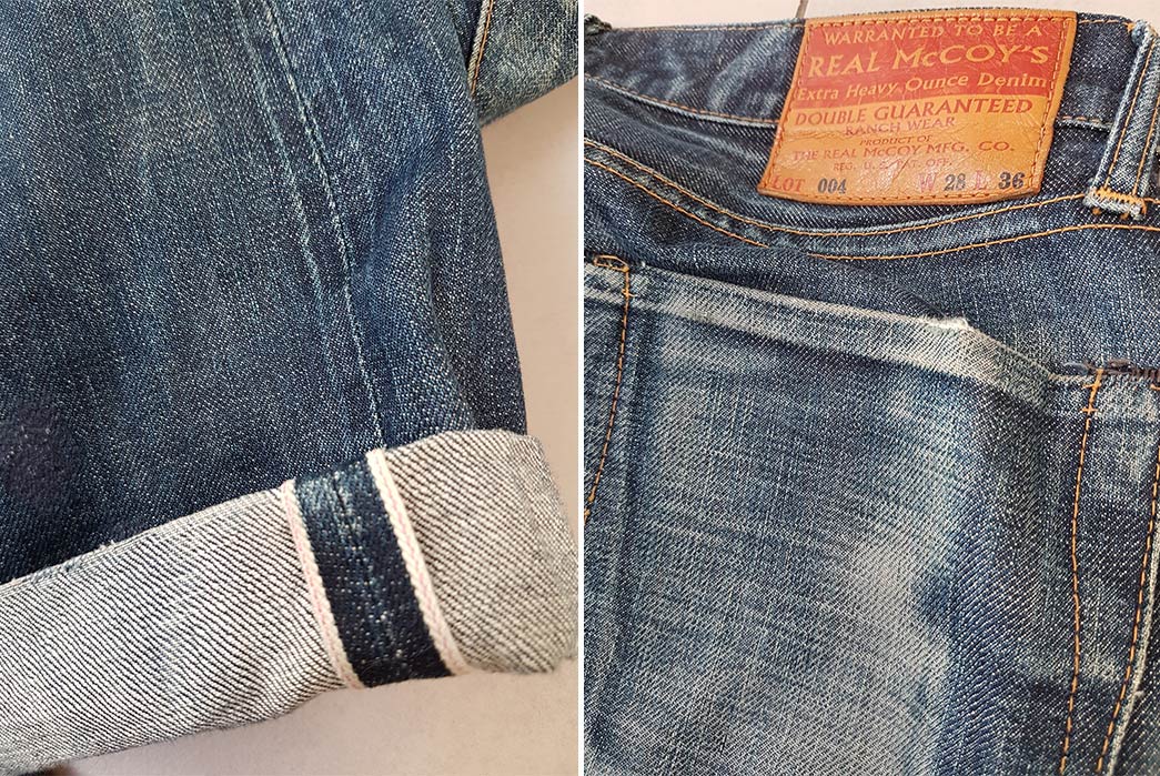 The Real McCoy's Lot 004 (13 Months, 4 Washes) - Fade of the Day