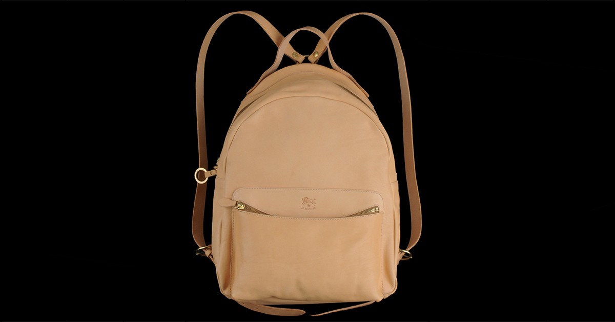 Il Bisonte Natural Cowhide Classic Backpack