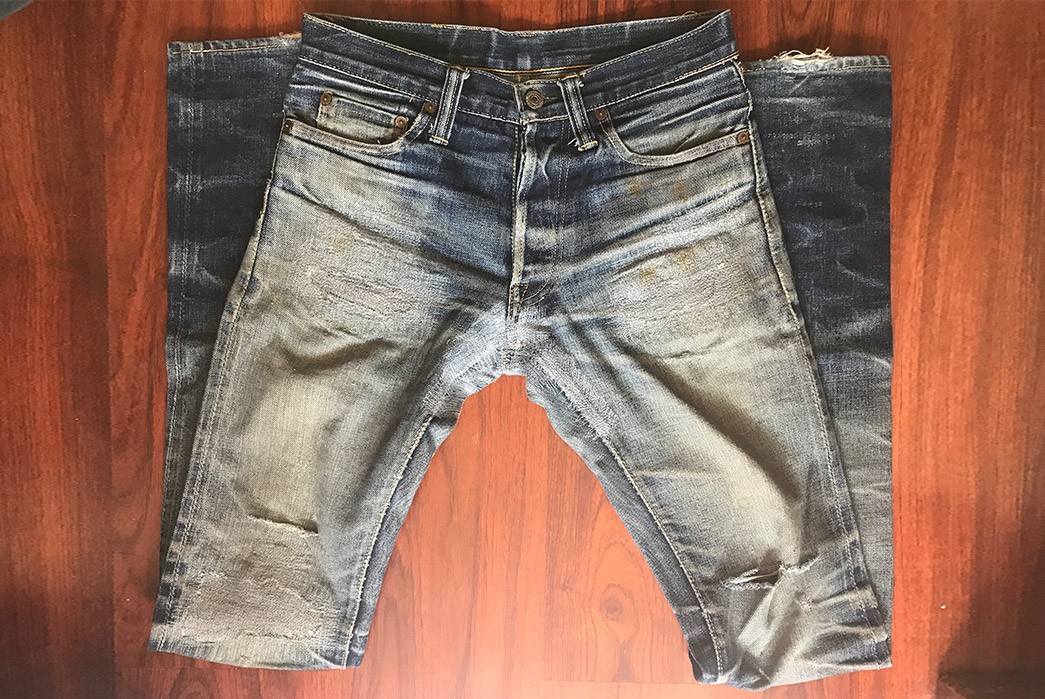 Fade Friday - Skull Jeans 5010XX 6x6 (22 Months, 2 Washes, 6 Soaks)