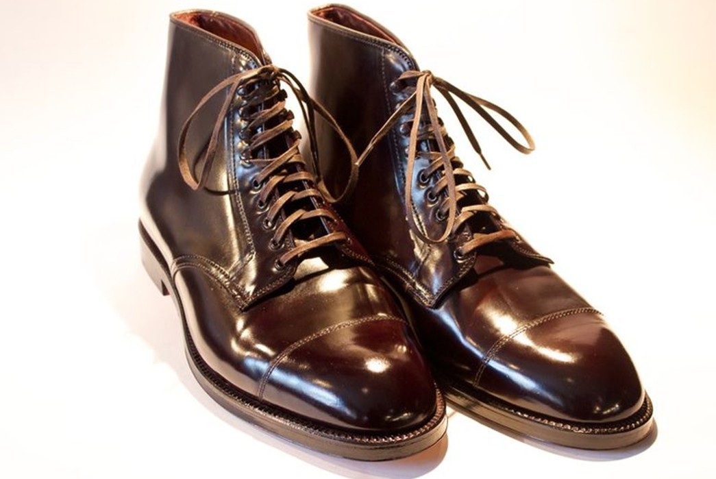 used shell cordovan shoes