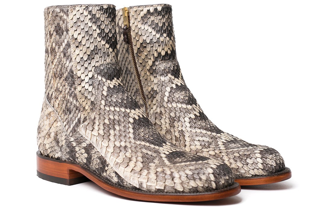Snake Oil Provisions Rattles Up a Scaly Boot with Lucchese