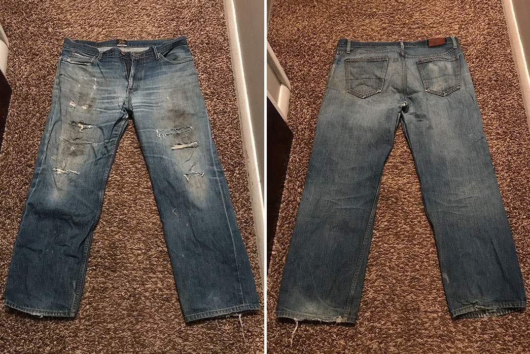 flint and tinder selvedge jeans