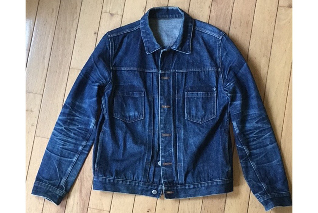 A.P.C. Work Jean Jacket (1.5 Years, 1 Wash, 2 Soaks) - Fade of the Day