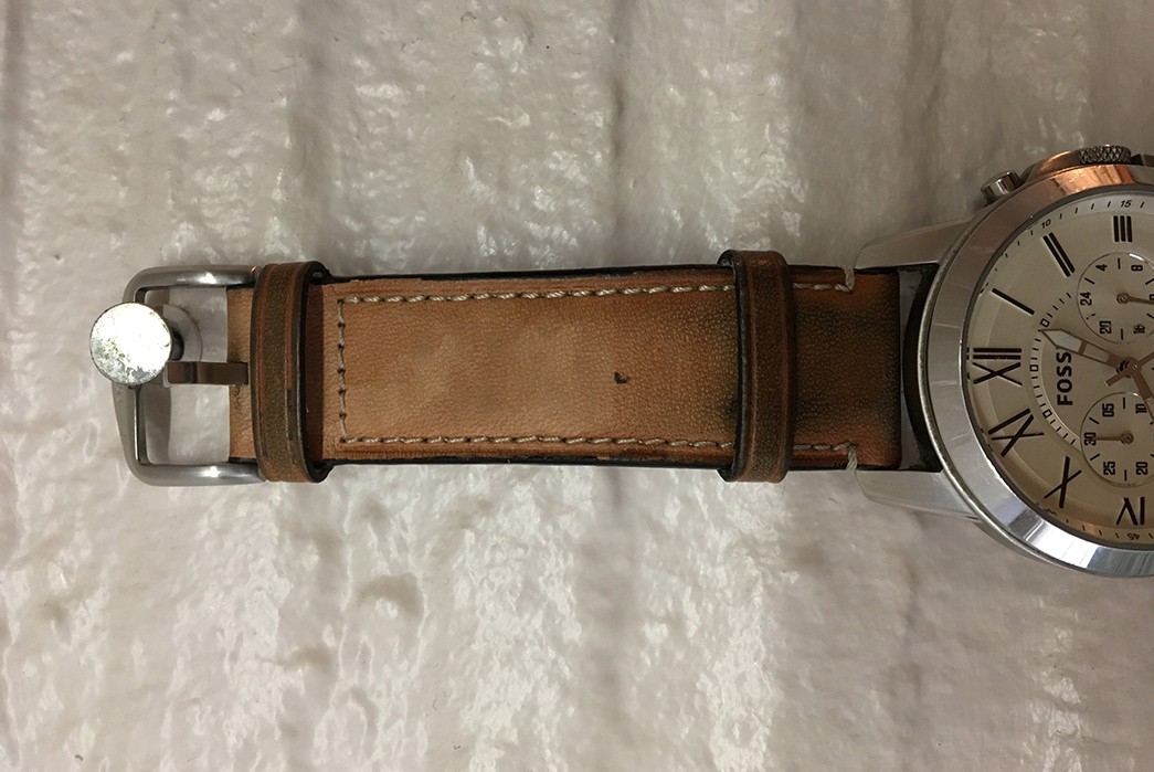 Grant Chronograph Tan Watch Strap (3 Months) - Fade of the Day