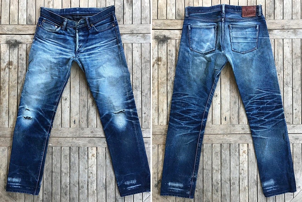 Momotaro x Blue Owl BOM008-T (3.5 Years, Unknown Washes) - Fade Friday