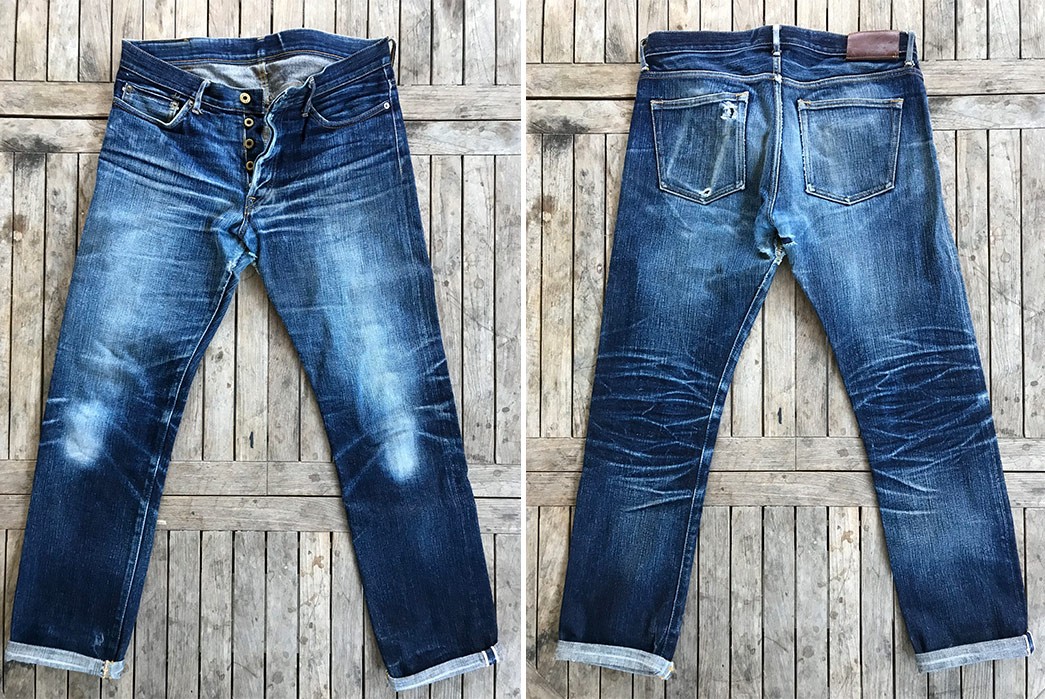 Japan Blue JBO-430 (14 Months, Unknown Washes) - Fade of the Day
