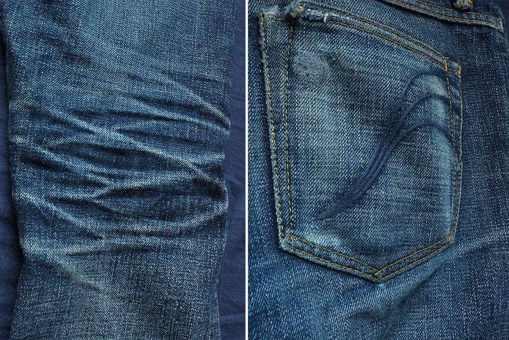 Imperial x Self Edge 023 (3.5 Years, 5 Washes, 1 Soak) - Fade of the Day