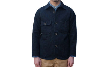Save Khaki's Snap Front Jacket is Made From Garment-Dyed Twill-Back Terry