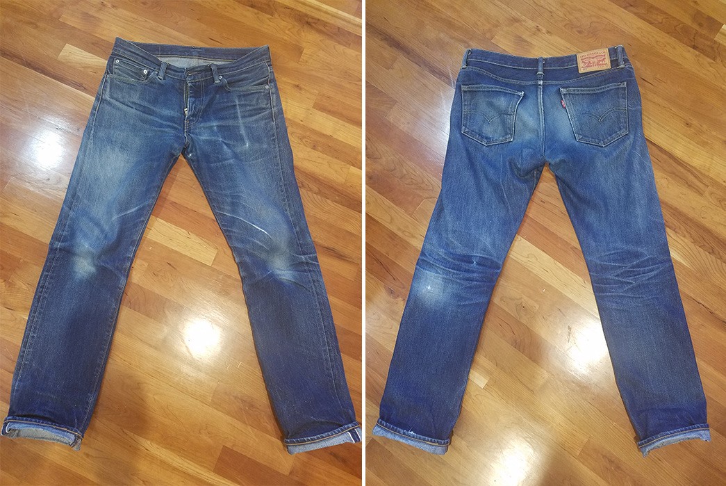 levi's 511 raw selvedge jeans