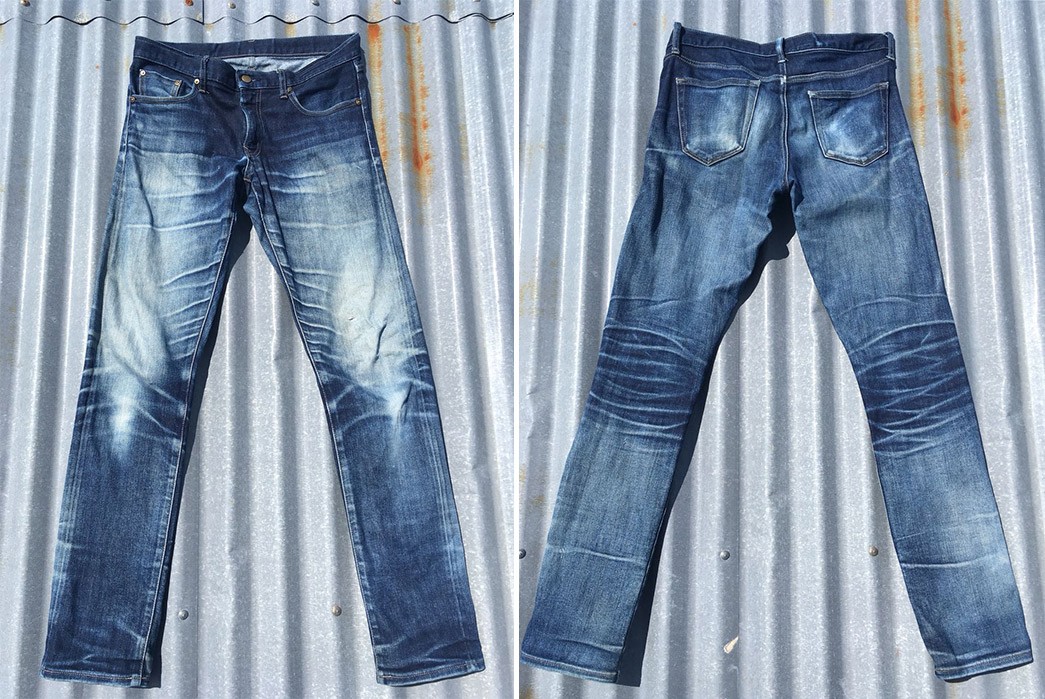 Fade Friday  Uniqlo Slim Straight Selvedge Raw Denim Jeans 5 Years 2  Washes 1 Soak