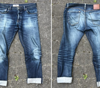 fade jeans with salt