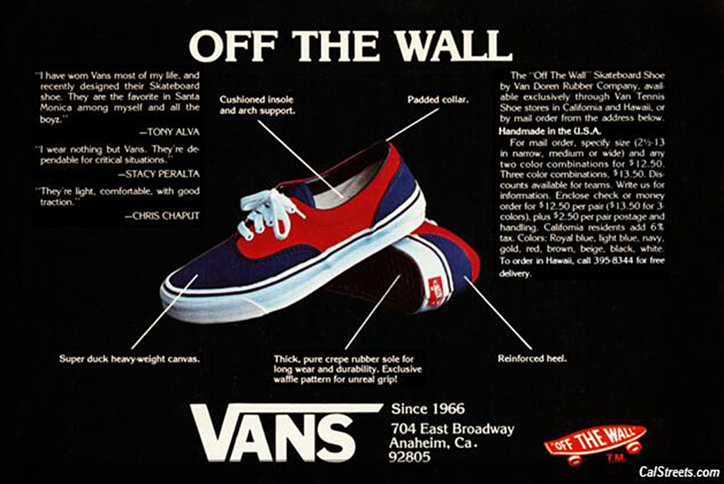 vans sneakers history