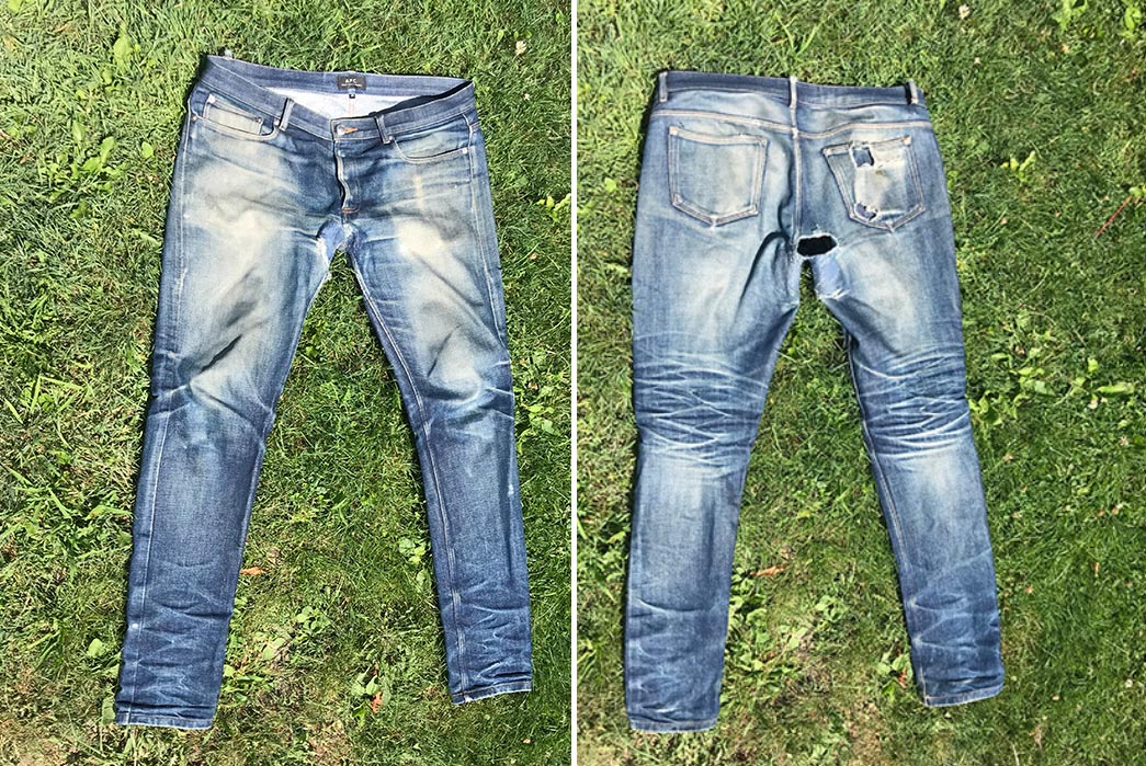 Fade-of-the-Day---A.P.C.-Petit-New-Standard-(~3-Years,-3-Washes,-3-Soaks)-front-back