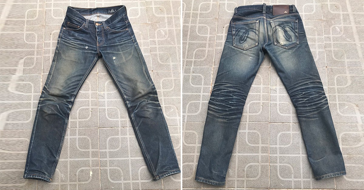 MC Jeans 17 oz. (11 Months, 4 Washes, 2 Soaks) - Fade of the Day