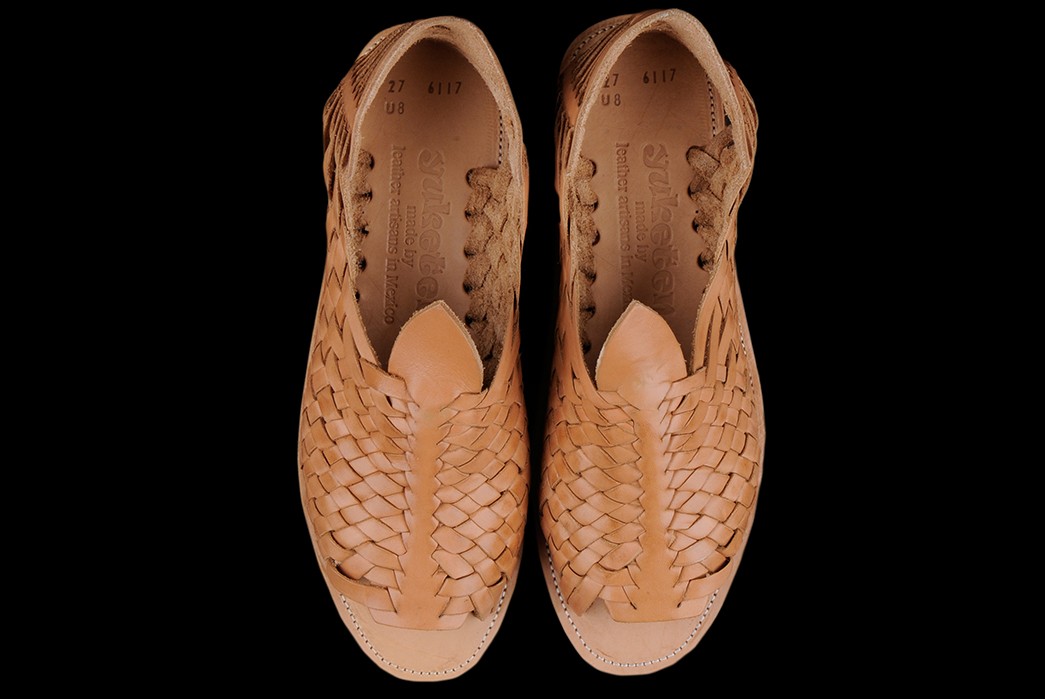 mexican woven leather shoes