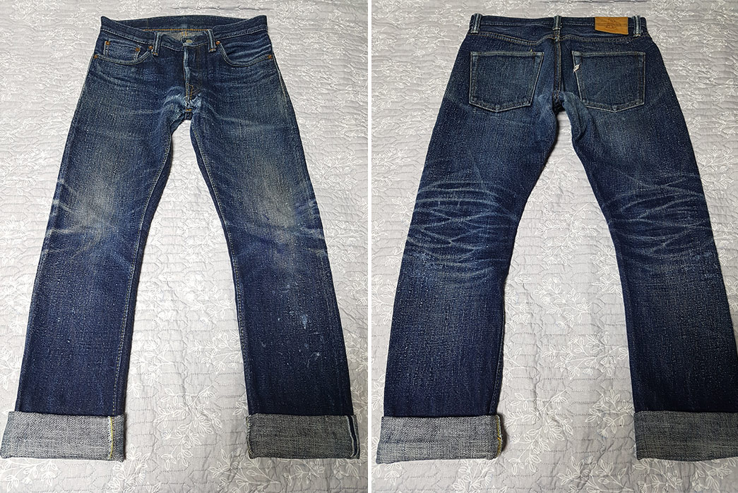 Pure Blue Japan XX-18oz.-013 (9 Months, 3 Washes) - Fade of the Day
