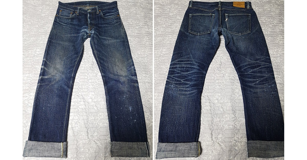 Pure Blue Japan XX-18oz.-013 (9 Months, 3 Washes) - Fade of the Day