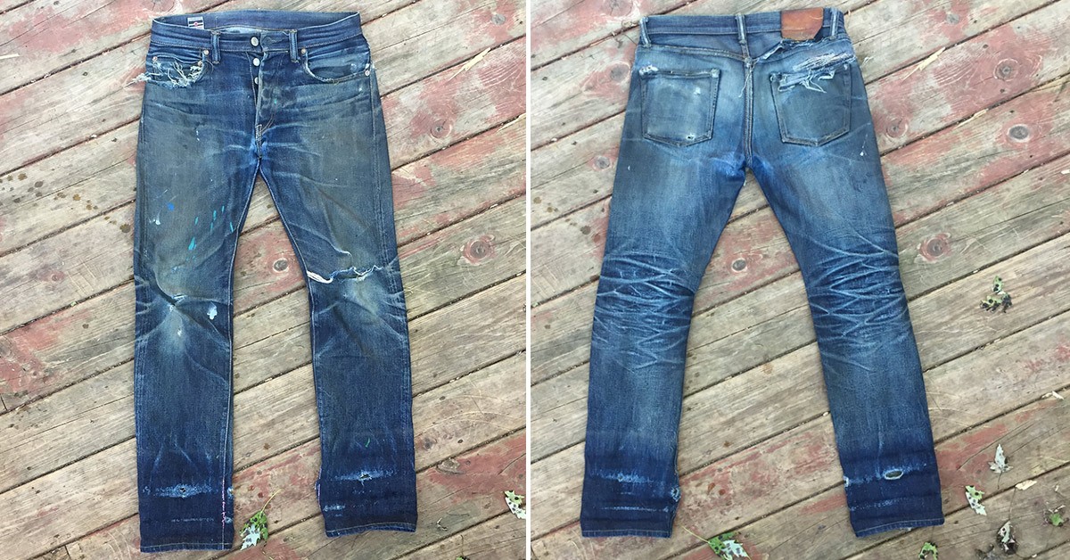 Momotaro Unknown (2 Years, Unknown Washes, 2 Soaks) - Fade Friday