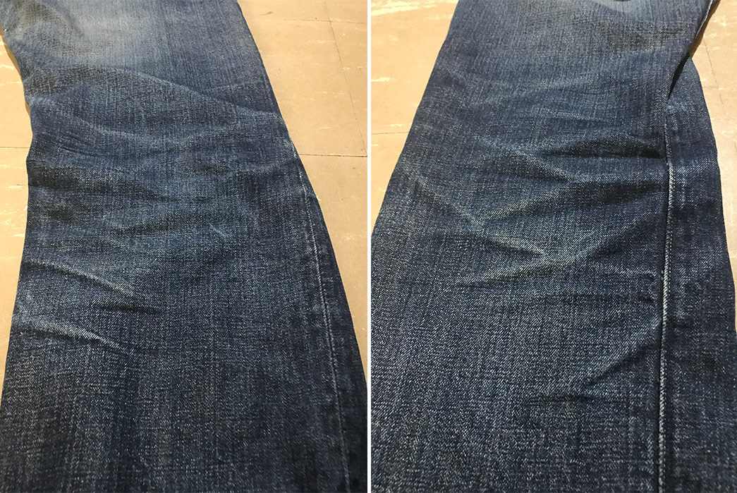 Denime D16SS-254 WW2 (17 Months, 6 Washes, 3 Soaks) - Fade of the Day