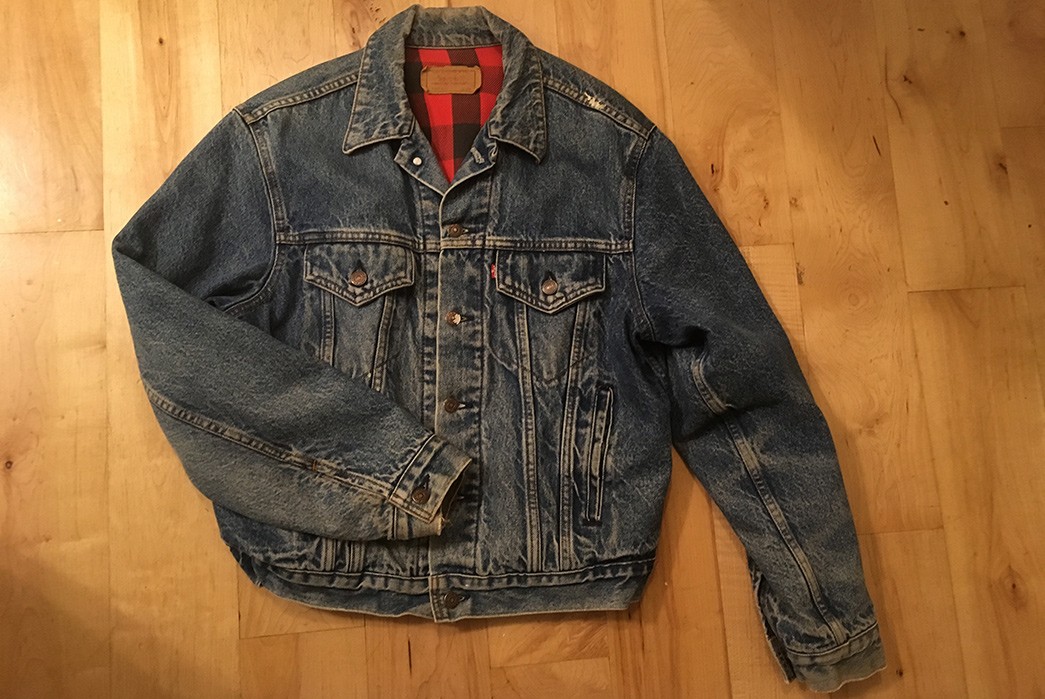 Levi's Flannel-Lined Jacket (~30 Years, Unknown Washes) - Fade of