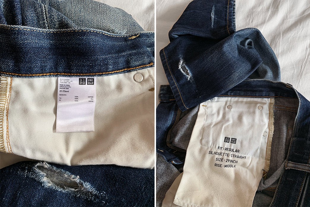 My first pair of selvedge jeans Uniqlo Regular Fit Selvedge jeans   rrawdenim