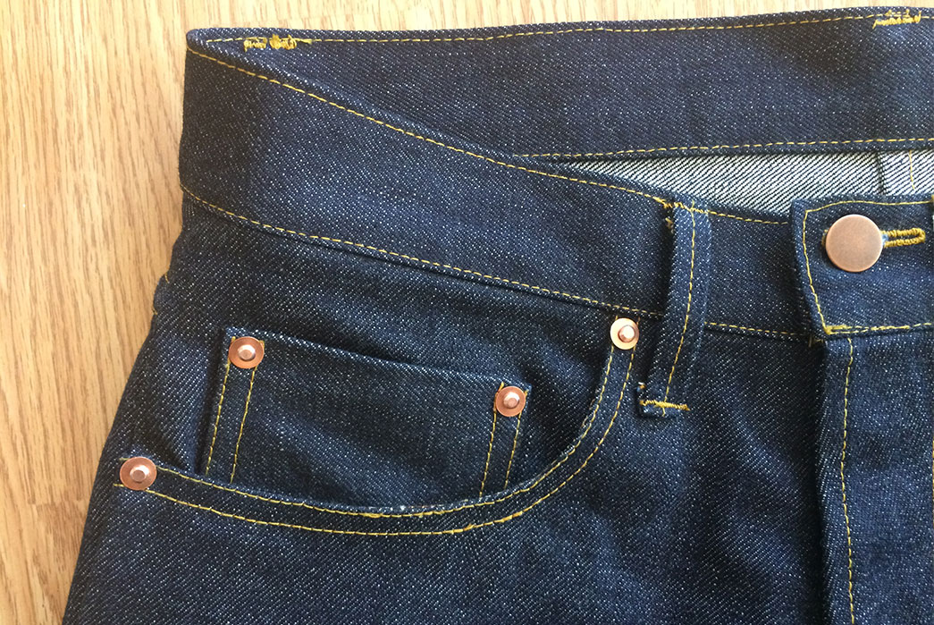 3-Needle Patch Pocket Custom Made Jeans