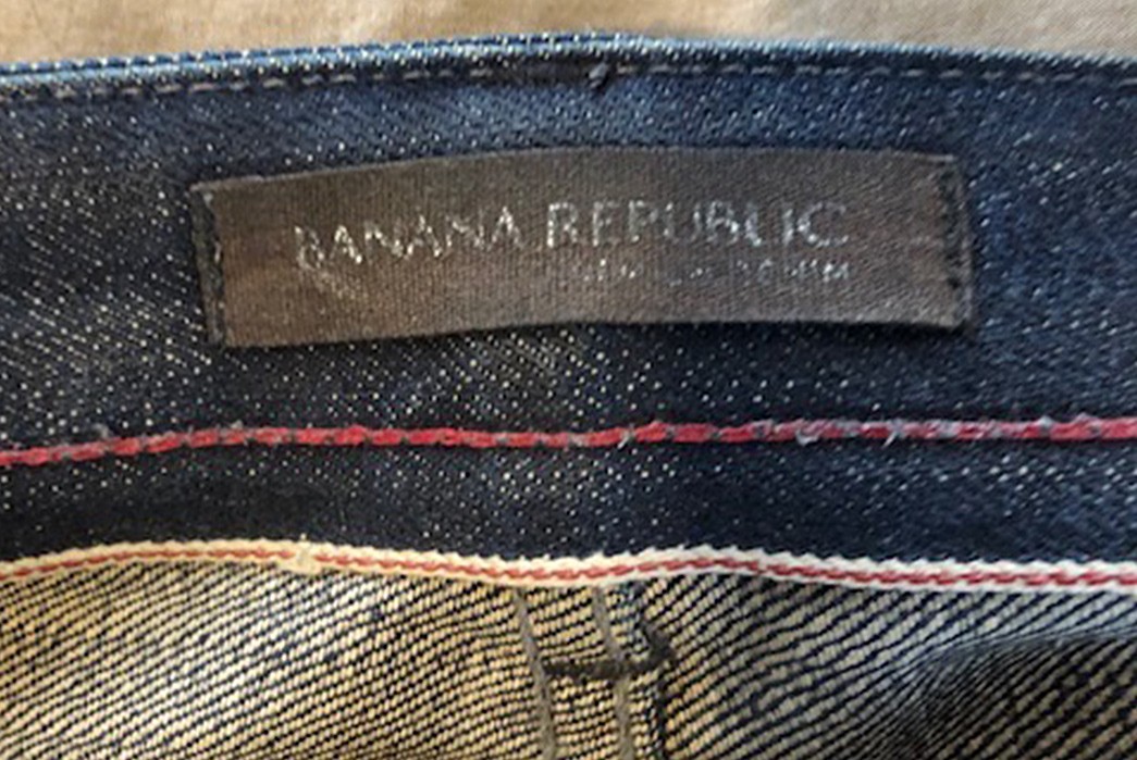 Banana Republic Selvedge (1 Year, 2 Washes, 4 Soaks) - Fade of the Day