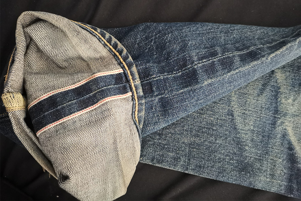 Levi's 501 STF (5 Years, 5 Washes, 1 Soak) - Fade of the Day